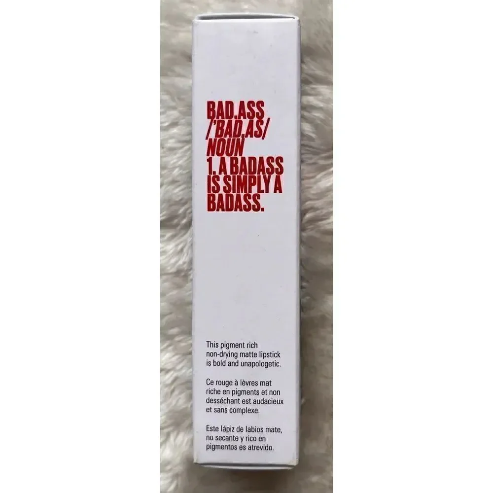 NIB UOMA Beauty Badass Icon Concentrated Matte Lipstick in Diana - Brick Red